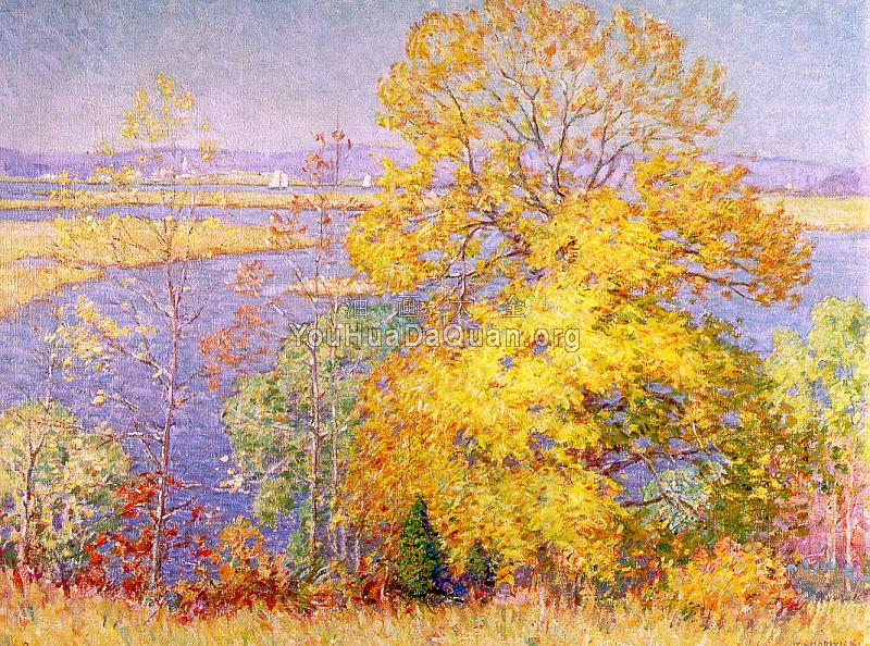 康涅狄格河，伊利的渡船 - 威廉·查德威克